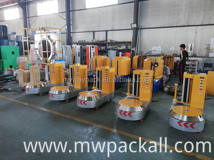 Hot sale Airport baggage wrapping machine for protecting baggage from Myway Machinery